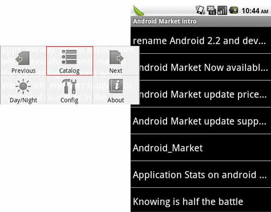 android app book catelog