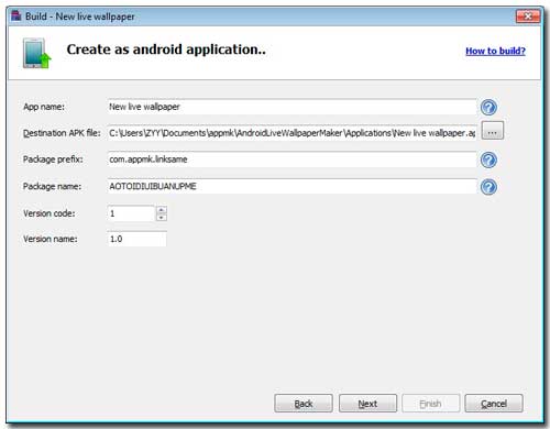 Android live wallpaper maker create Android app