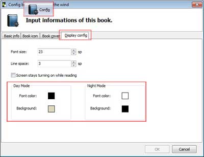 day/night reading mode config