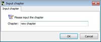 new chapter dialog edit box