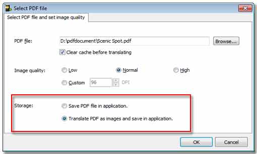 save PDF as image pages or directly in apps