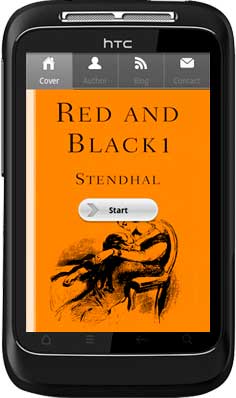 APPMK- Free Android book App Red and Black screen shot
