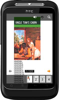 Uncle Tom's Cabin standard  interface with page thumbnails