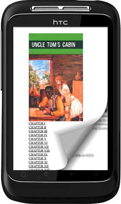 the cover of Uncle Tom's Cabin page-flipping effect